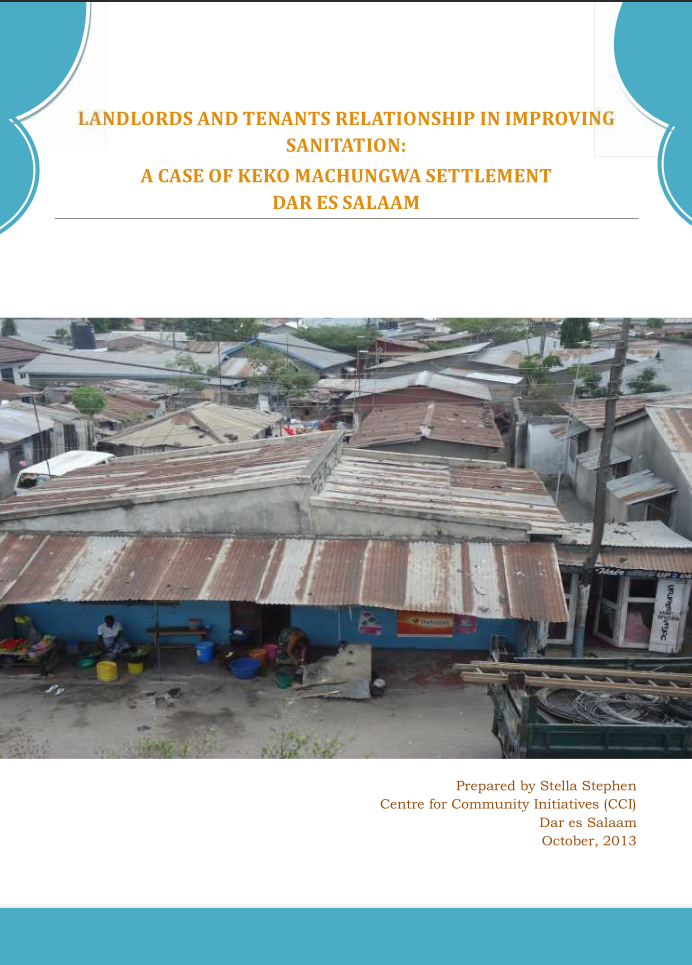 LANDLORDS AND TENANTS RELATIONSHIPS IN IMPROVING SANITATION